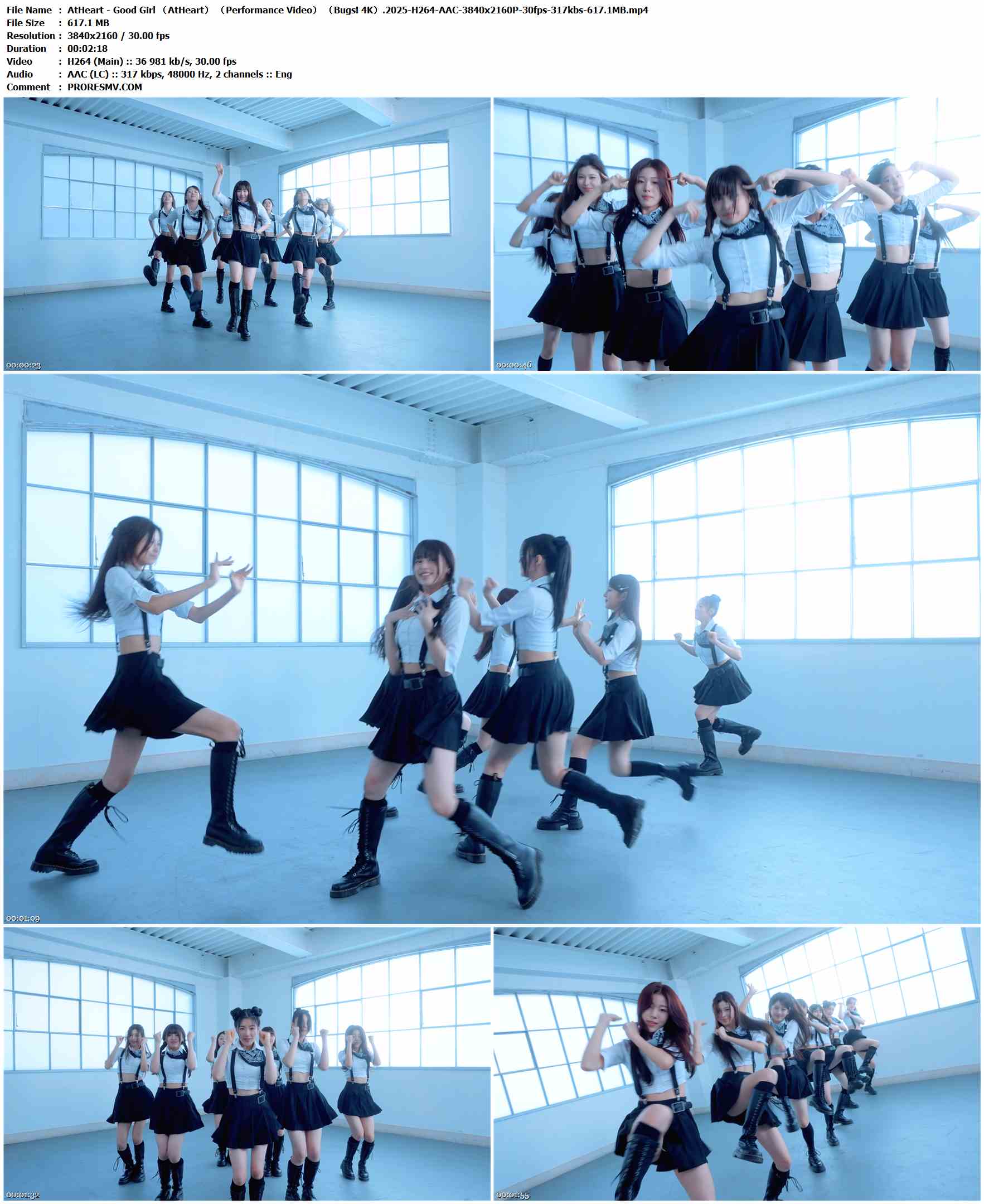 AtHeart - Good Girl （AtHeart） （Performance Video） （Bugs! 4K）.2025-H264-AAC-3840x2160P-30fps-317kbs-617.1MB官方MV_高清MV